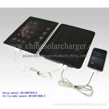 Solar Charger for iPad/iPhone With 15600mAh Polymer Lithium Battery (PETC-SP80)